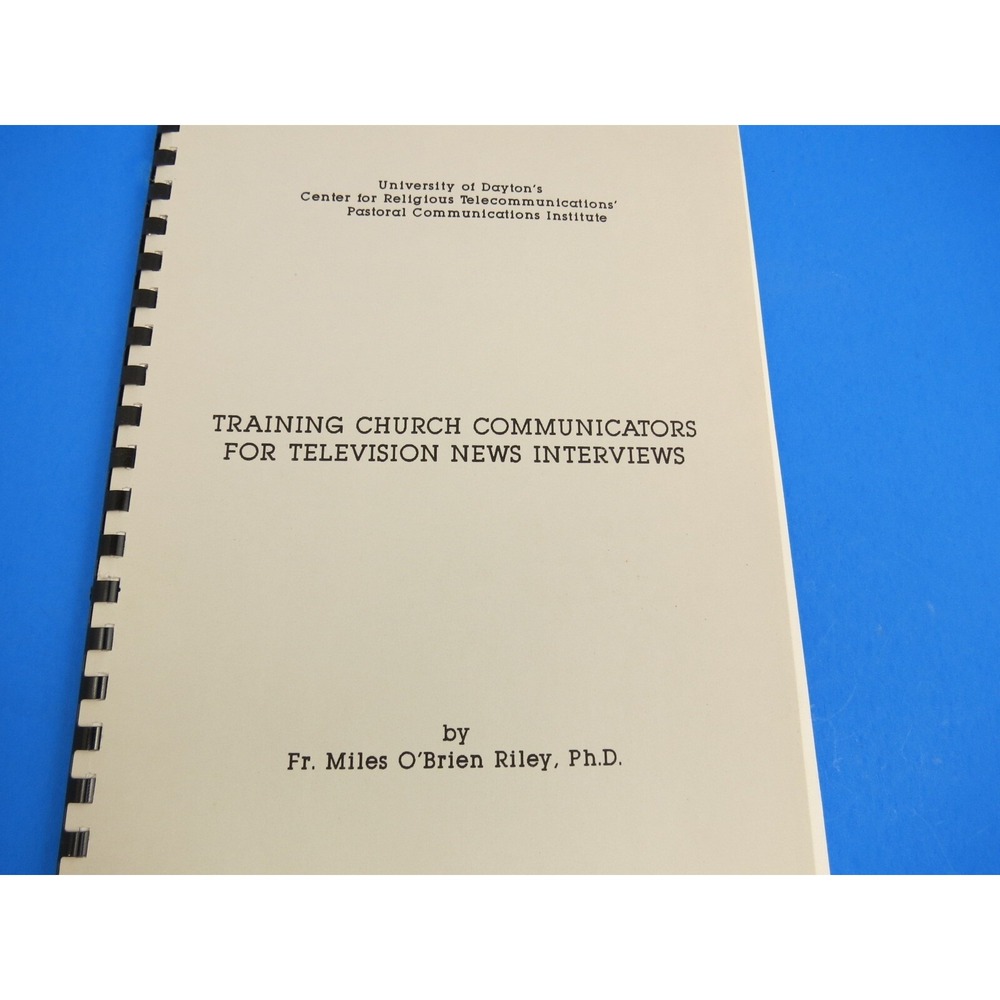 1980s University of Dayton Training Church Communications for TV PR Handbook